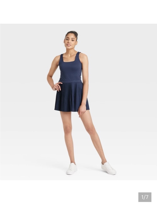all in motion Dresses & Skirts - All In Motion Navy Pleated Athletic dress